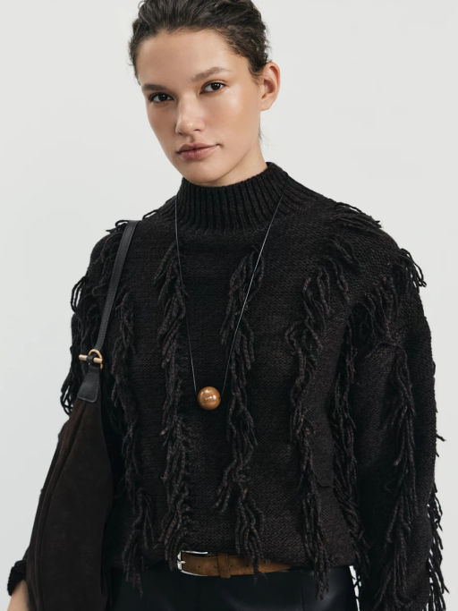 Свитер из фактурной пряжи / Zarina