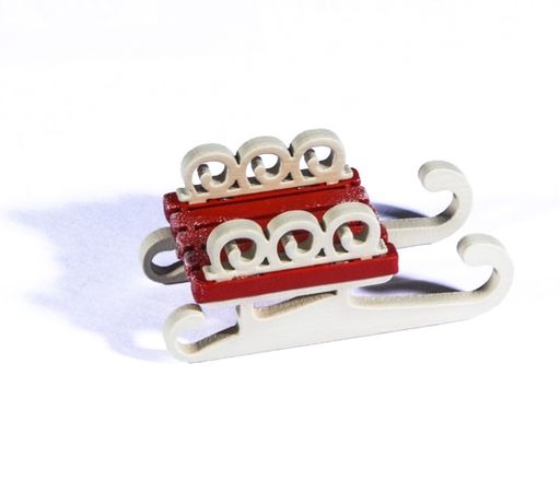 Елочные игрушки: Санки малые 3020 Twirl - Idh фото 4