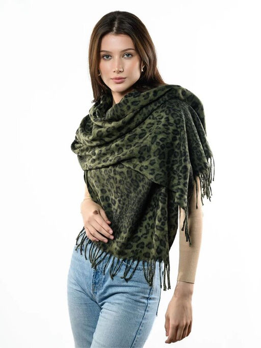 Яркий палантин с анималистичным принтом - Pretty mania фото 8