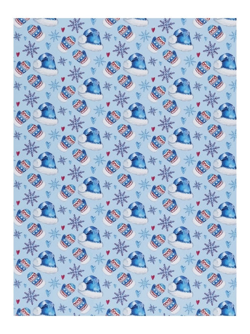 Бумага оберточная для сувенирной продукции в рулонах "Новогодний миг"