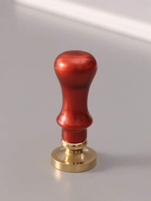 Печать для сургуча с пластиковой ручкой «Венок с буквой G», 2.5×2.5×6.3 см