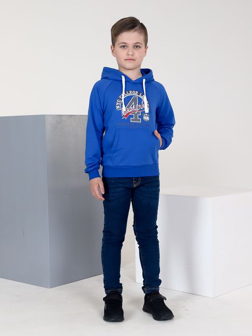 Детская толстовка синяя (номер 4) - Милаша фото 2