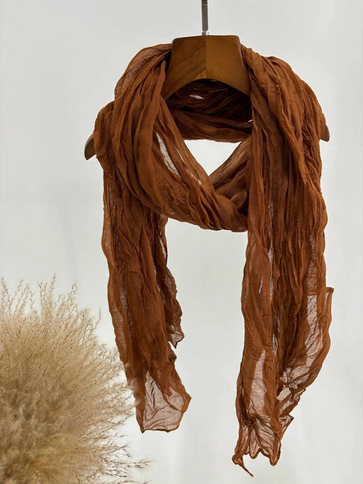 Палантин 180*85см однотонный 33-0001 ириска