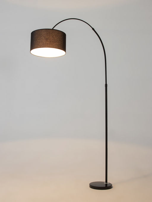 Торшер напольный "Атлант" Е27 40Вт белый подставка камень 26х55х185 см