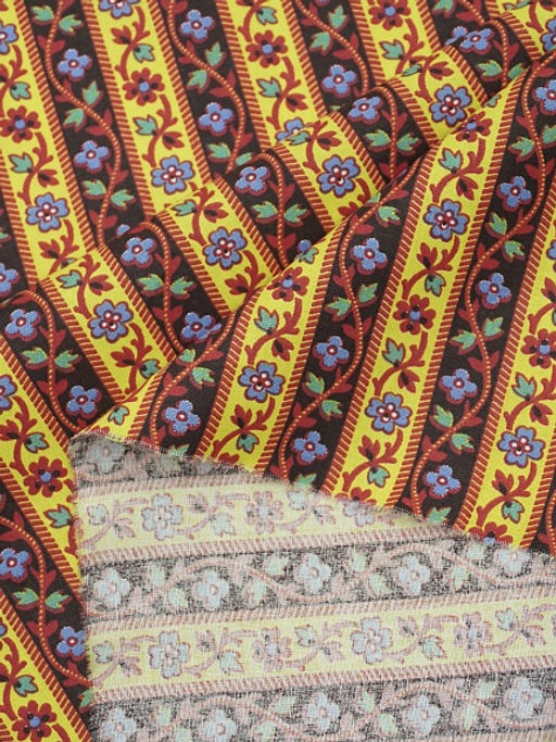 Перкаль Цветущие полоски, ГОСТ, ш.1.5м, хлопок-100%, 125гр/м.кв - Купава фото 9