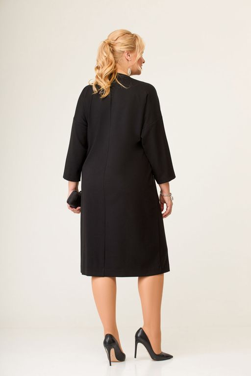 Блуза Swallow 803.2 черный+серебряный узор фото 815