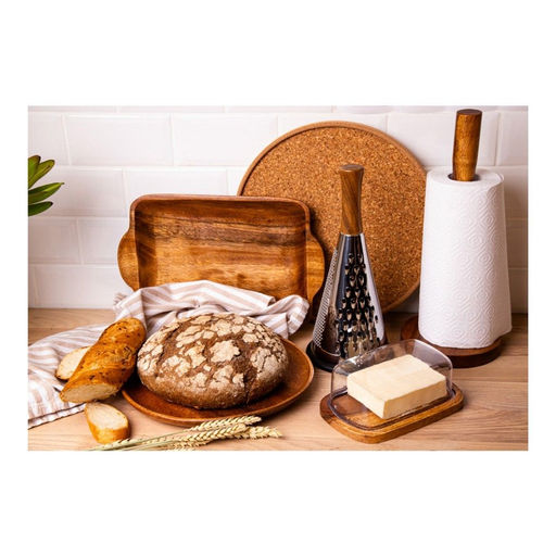 Масленка деревянная Walmer Organic, 17х11 см, цвет темное дерево  фото 2