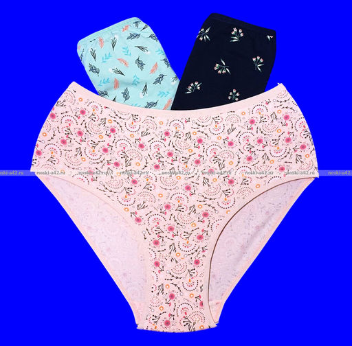 Цена за 3 шт. Трусы женские Miss Emma Турция высокая посадка большие размеры № 6