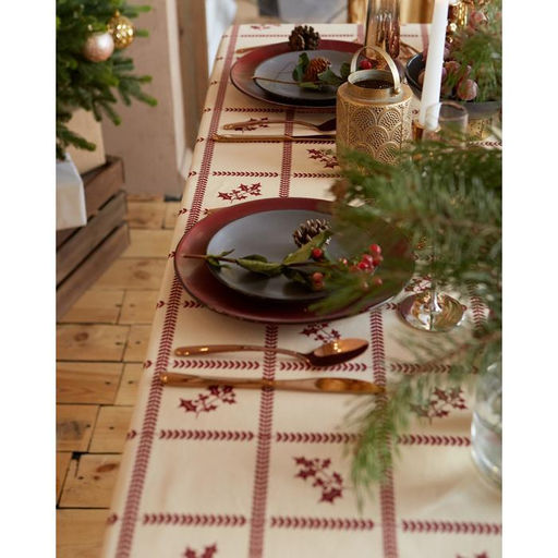 Скатерть новогодняя «Доляна» Merry Christmas, 146×180+/- 3 см, 100% хлопок, рогожка 164 г/м²