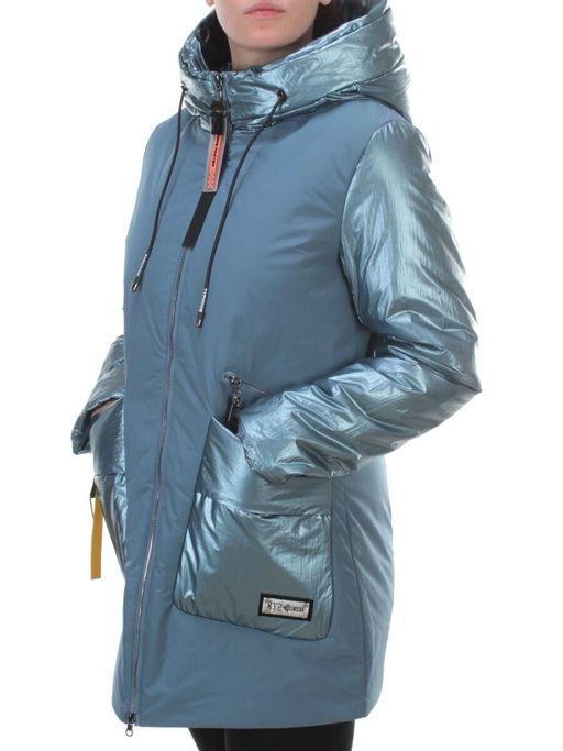 BM-926 GRAY/BLUE Куртка демисезонная женская АЛИСА (100 гр. синтепон) - Fashion фото 3