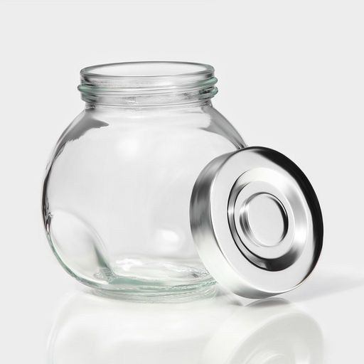 Банки для сыпучих Доляна Блеск, 200 мл, с пластмассовой крышкой, набор 4 шт., стекло, прозрачные - Simaland фото 6