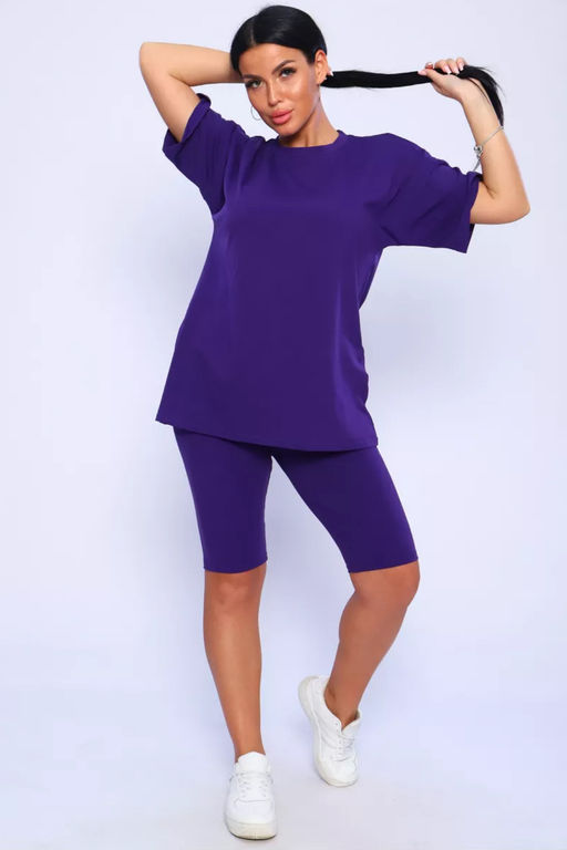 Костюм спортивный футболка и велосипедки КЖ-002