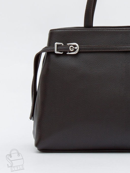 Сумка женская кожаная 8021-2S coffee Velina Fabbiano-Safenta