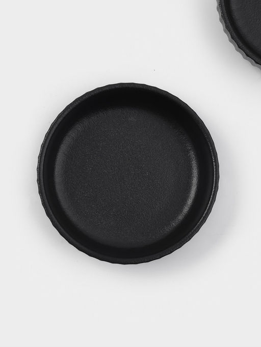 Соусники Magisto Line, набор 2 шт., 80 мл, 9×2.5 см, керамика, чёрные