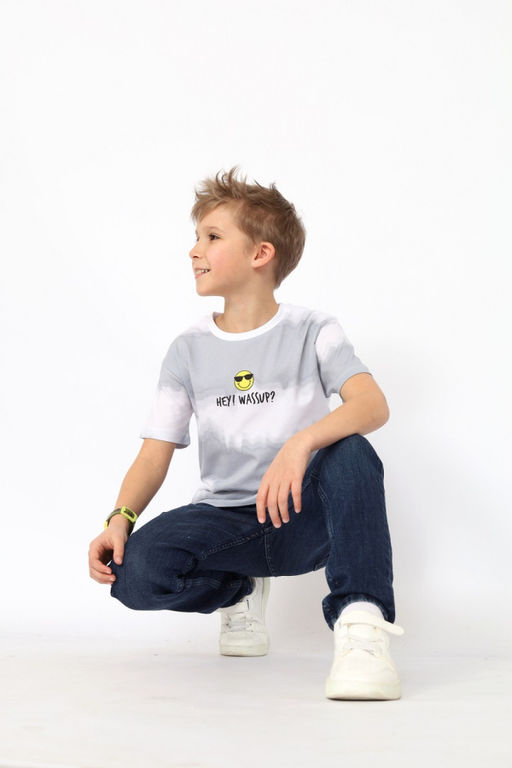 CRB wear/ CSKB 63823-23-412 Футболка для мальчика,серый/Ex.Cherubino  фото 3