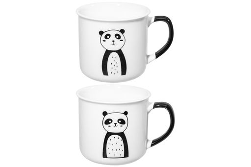 Набор 2 кружек 400 мл 12,5*9,5*8,8 см Две панды, фарфор - Elan gallery фото 11