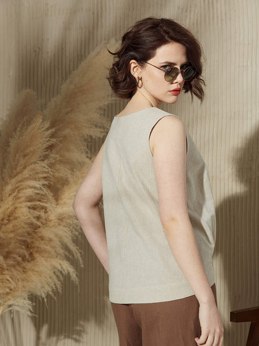 Блуза с принтом Vals 70% лен, 30% хлопок  фото 5