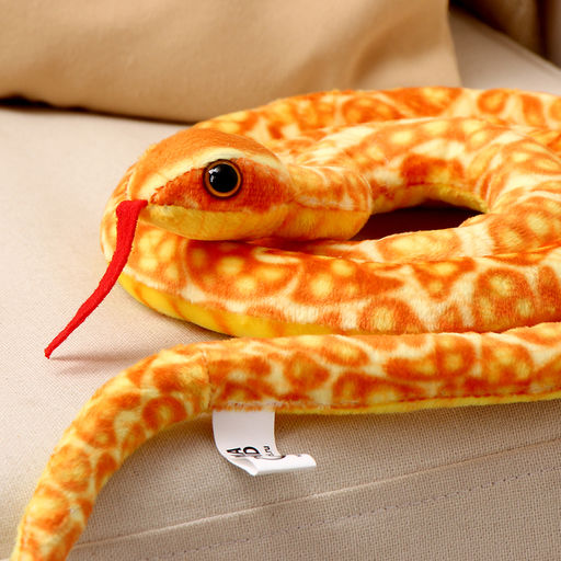 Мягкая игрушка Змея, 108 см, цвет оранжевый, жёлтый - Simaland фото 3