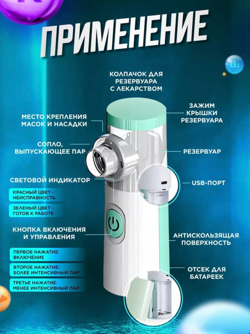 Ингалятор портативный для лекарств (3208)
