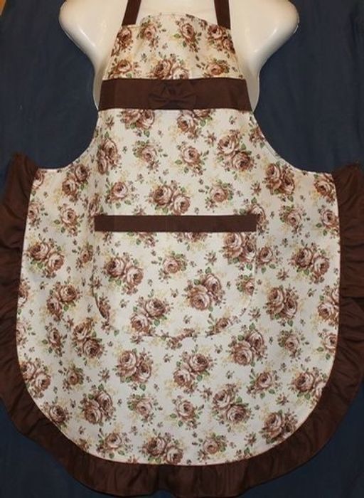 Фартук Декор-бантик х/б с водоотталкивающей пропиткой.Цвета в ассортименте - Лен поволжья фото 4