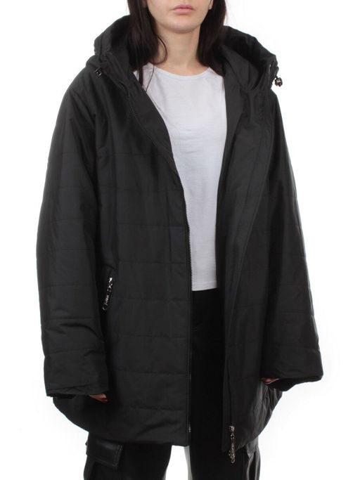 F-801 BLACK Куртка демисезонная женская (100 гр. холлофайбер) - Fashion фото 6