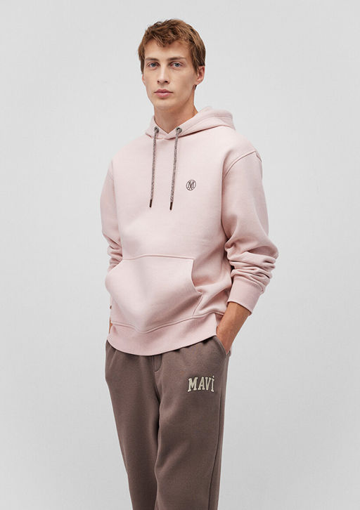 Mavi Logo Nak?sl? Kapusonlu Pembe Sweatshirt  фото 3