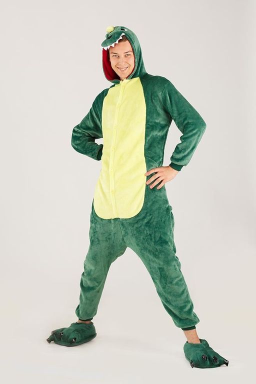 Пижама кигуруми Зеленый Динозавр