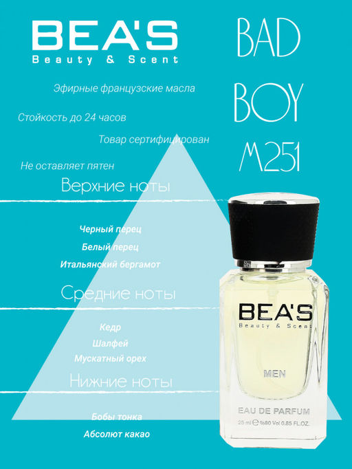 Парфюм Beas 25 ml M 251 men  фото 2