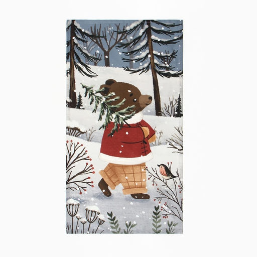 Полотенце Этель Forest bear 4073 см, 100% хлопок, саржа 190 г/м  фото 7