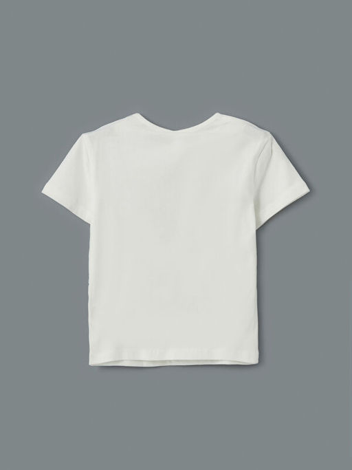 Bisiklet Yaka Kurdele Detayl? K?z ?ocuk Ti??rt