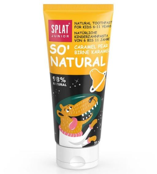 АКЦИЯ! JUNIOR 6-11 лет КАРАМЕЛЬНАЯ ГРУША / CARAMEL PEAR детская зубная паста - Splat фото 2