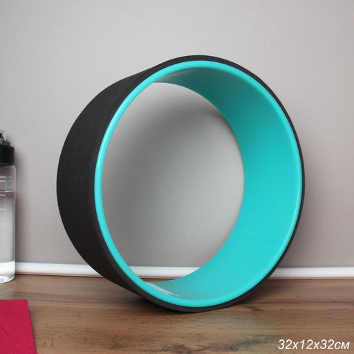 Колесо для йоги и пилатеса 32Х12 / YW32-BB / черный-голубой / уп10 - Галеонтрейд фото 7