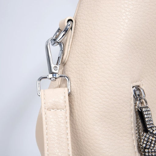 Сумка-хобо на молнии, цвет бежевый - Simaland фото 5