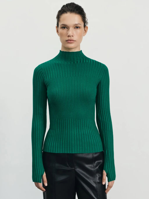 Вязаный лонгслив из вискозы / Zarina