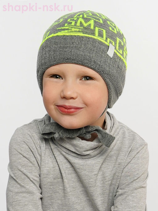 21369 B-W Шапка для мальчика (44-50)