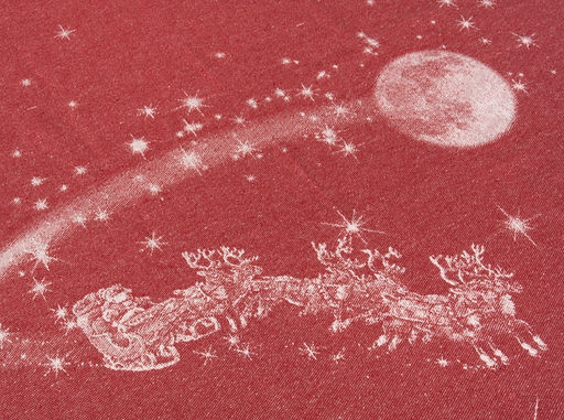 07с24- ЯК Скатерть D-178 "Рождество" цв. красный