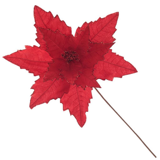 Цветок искусственный "Пуансеттия", L53 W53 H67 см