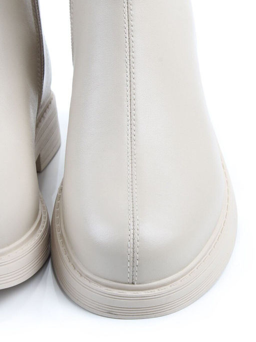 01-XKL21-225R BEIGE Ботинки демисезонные женские (натуральная кожа, байка)