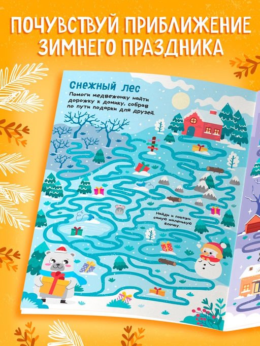 Цена за 4 шт. Книга "Зимние лабиринты"