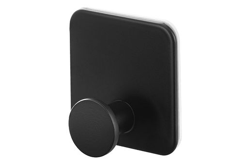 Крючок универсальный 5*5*2 см Черный самоклеящийся/шуруп, квадрат - Elan gallery фото 3