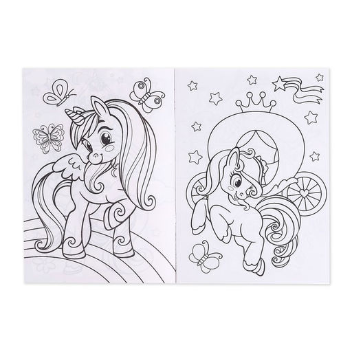 Раскраски детские набор Для девочек, 4 шт. по 16 стр., А4