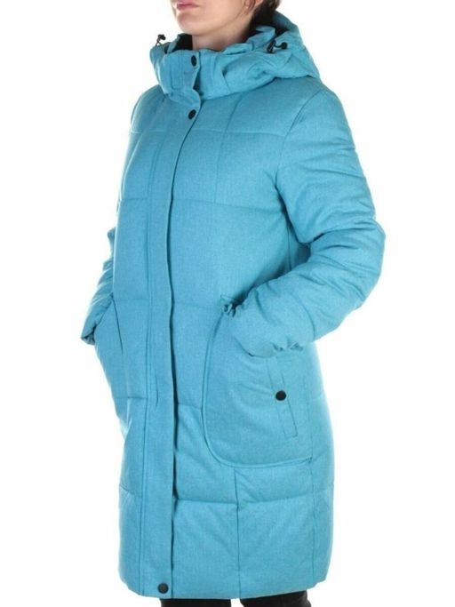 350 LT. BLUE Пальто женское зимнее (200 гр. холлофайбера) - Fashion фото 3