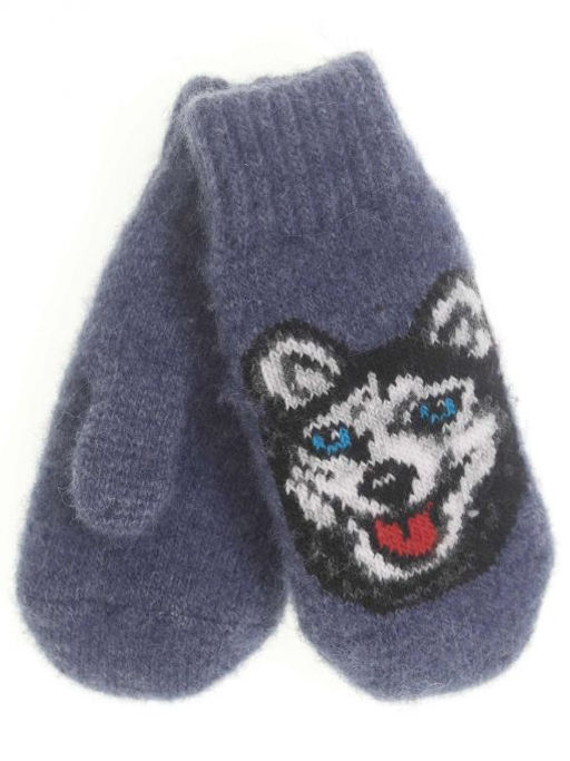 Варежки детские круговые Хаски 0511-4 - Рассказовские варежки фото 2