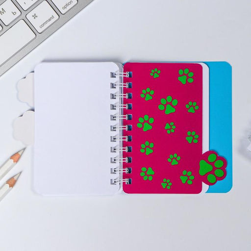 Блокнот с разделителями А7, 40 л. «Котик»