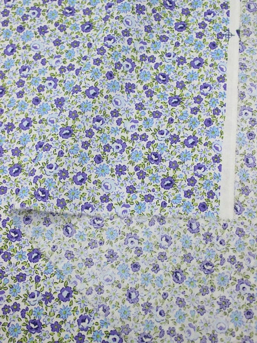 Импорт. хлопок Летняя романтикацв.голубой, ш.1.45м, хлопок-100%, 105гр/м.кв - Купава фото 6