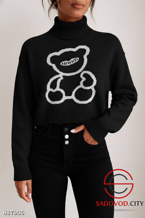 Теплый свитер с медведем - Bruno фото 3