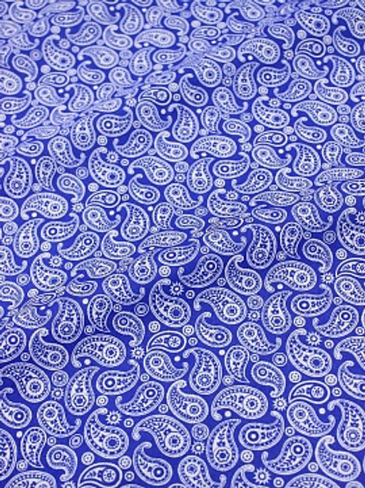 Бязь Белые огурчики на васильковом, ш.1.5м, хлопок-100 %, 120гр/м.кв