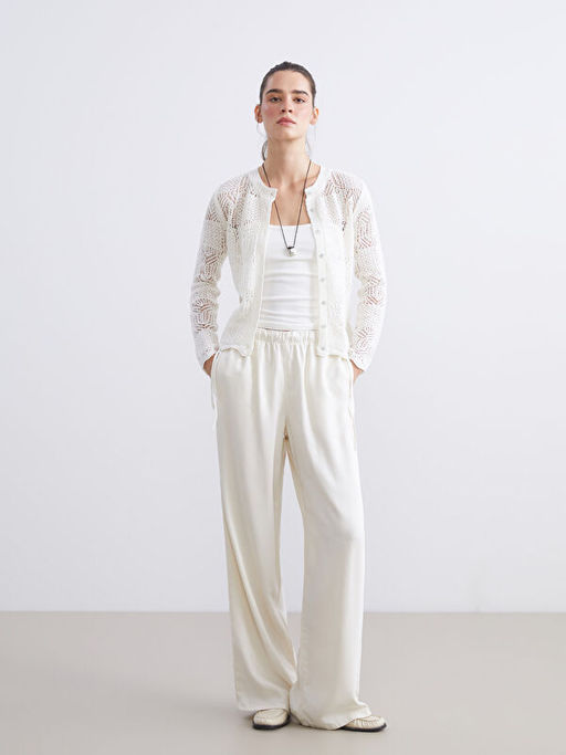 Bisiklet Yaka Ajurlu Kad?n Triko H?rka