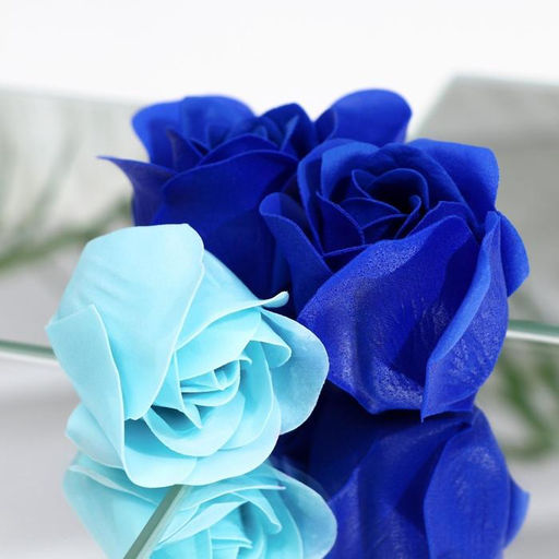 Мыльные розы, бирюзовые и синие, набор 11 шт. - SB BEAUTY фото 6