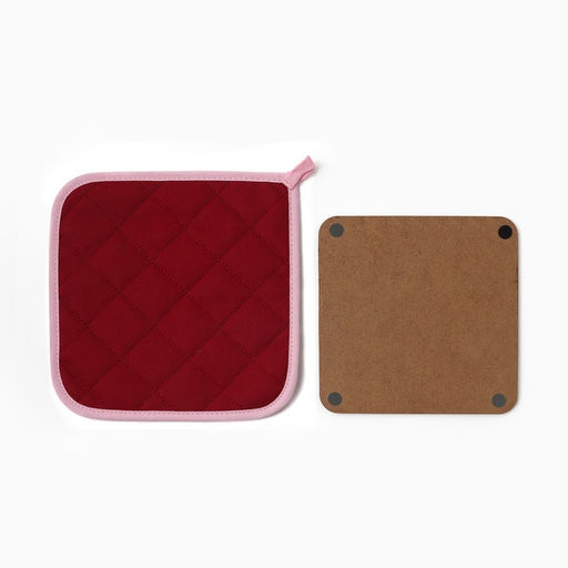 Набор кухонный Тюльпаны: прихватка 19?19 см, подставка под горячее